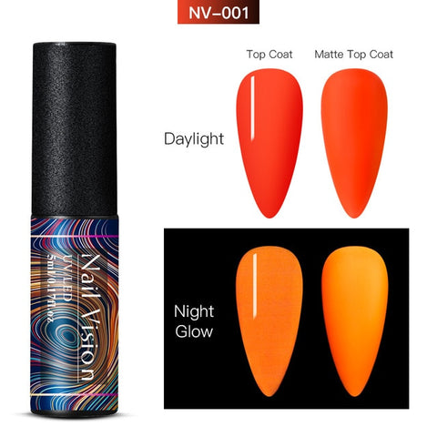 Luminous Nail Gel Glow In Dark Fluorescent Neon UV LED Semi Permanent Soak Off Gel Varnish Lighting In Night Nail Art Varnish