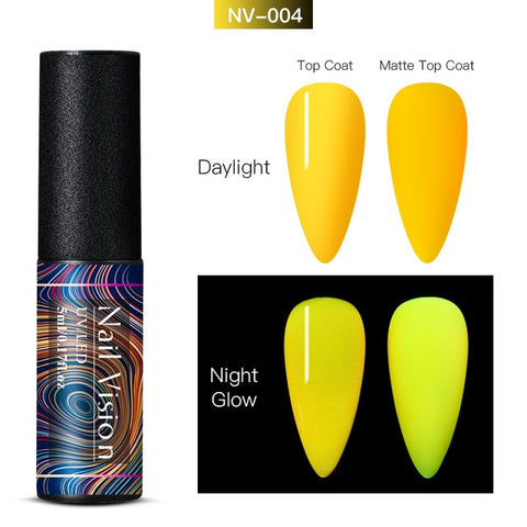 Luminous Nail Gel Glow In Dark Fluorescent Neon UV LED Semi Permanent Soak Off Gel Varnish Lighting In Night Nail Art Varnish