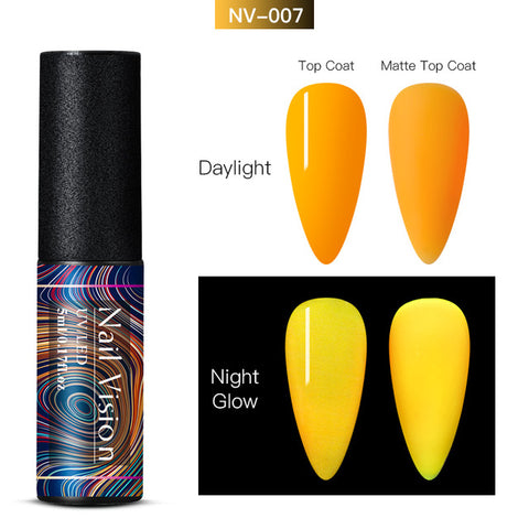 Luminous Nail Gel Glow In Dark Fluorescent Neon UV LED Semi Permanent Soak Off Gel Varnish Lighting In Night Nail Art Varnish