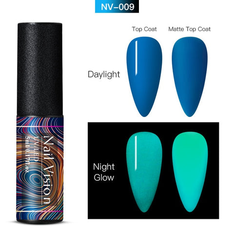 Luminous Nail Gel Glow In Dark Fluorescent Neon UV LED Semi Permanent Soak Off Gel Varnish Lighting In Night Nail Art Varnish