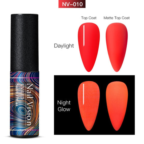 Luminous Nail Gel Glow In Dark Fluorescent Neon UV LED Semi Permanent Soak Off Gel Varnish Lighting In Night Nail Art Varnish