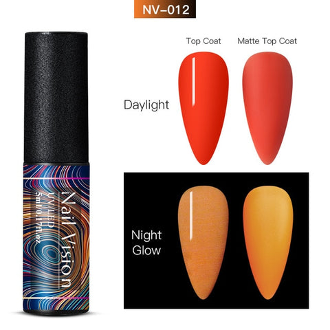 Luminous Nail Gel Glow In Dark Fluorescent Neon UV LED Semi Permanent Soak Off Gel Varnish Lighting In Night Nail Art Varnish