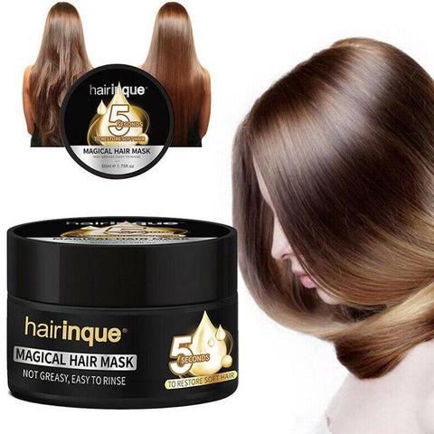 Hairinque Miracle Treatment Hair Mask Moisturizing Nourishing 5 Seconds Repairs Damage Hair Restore Soft Hair Care Mask 50ml