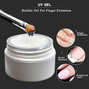 UV Builder Gel For Nail Extension Gels Acrylic UV Builder Crystal Nail Art Extension Tips Pink / White / Clear Extension gel