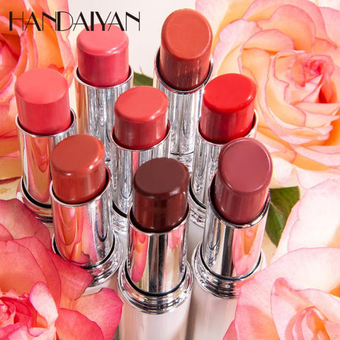 Hot Sales Natural Rose Essence Matte Lipstick Lip Balm Brighten Waterproof Long Lasting Lips Makeup Cosmetics Maquiagem TSLM2