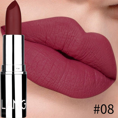 8 Colors Velvet Lip Stick Matte Lipstick Makeup Kit Professional Rouge Waterproof Long Lasting Lip Stick Cosmetics Beauty Lips