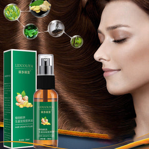 30ml Natural Ginger Hair Growth Solution Nourish Hair Scalp Anti-fork Hair Regrowth Treatment Product Hair Care Essential Oil