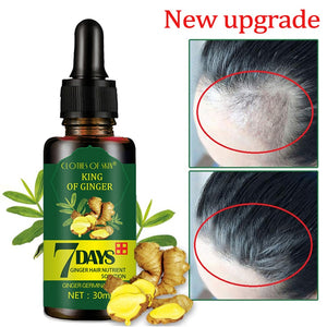 Gentle Ginger Essence Hair Growth 7 Days Serum Treat Hair Loss Provide Nutrition Dry Damaged Hairs Thick Enhancement Hair Care