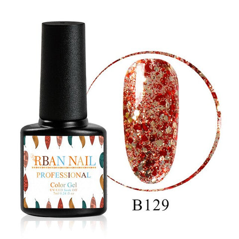 RBAN NAIL Gel Polish Set UV Vernis Semi Permanent Primer Top Coat 7ML Nail Gel Varnish Nail Art Manicure Gel Polishes Nails