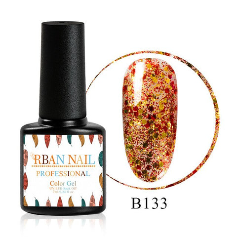 RBAN NAIL Gel Polish Set UV Vernis Semi Permanent Primer Top Coat 7ML Nail Gel Varnish Nail Art Manicure Gel Polishes Nails