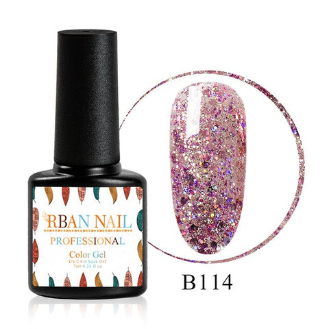 RBAN NAIL Gel Polish Set UV Vernis Semi Permanent Primer Top Coat 7ML Nail Gel Varnish Nail Art Manicure Gel Polishes Nails