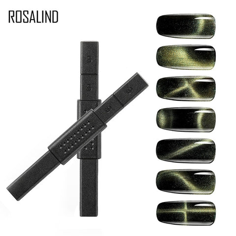 Rosalind UV Cat Eyes Gel Polish Magnet Stick 3D Magical Line Strip Effect Sticks Manicure Nail Arting Tool For Cat Eye Style