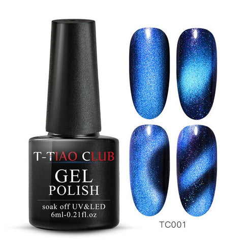 Magnet Chameleon Magnetic Cat Eye Nail Gel Polish Semi Permanant Long Lasting Shining Laser Nail Art Soak Off UV Gel Varnish