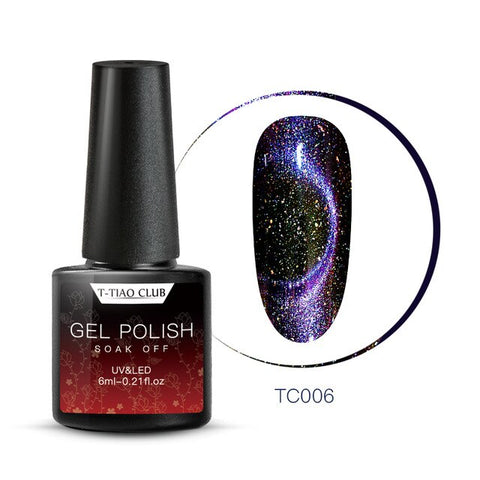 Magnet Chameleon Magnetic Cat Eye Nail Gel Polish Semi Permanant Long Lasting Shining Laser Nail Art Soak Off UV Gel Varnish