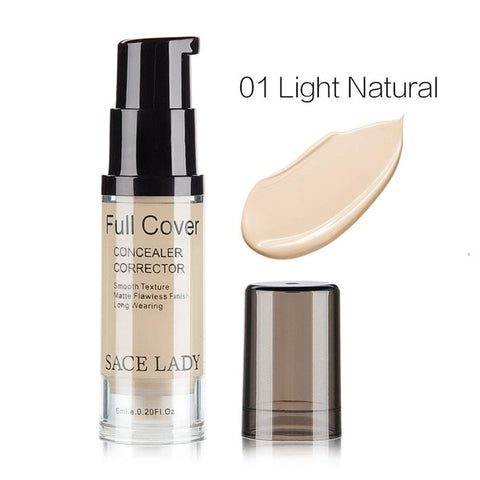 SACE LADY Professional Eye Concealer Makeup Base 6ml Full Cover for Eye Dark Circle Face Liquid Corrector Cream Make Up Cosmetic