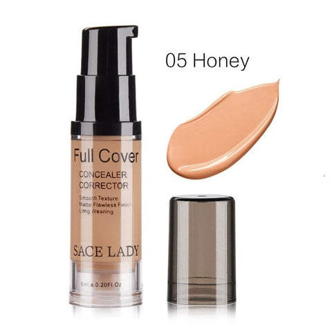 SACE LADY Professional Eye Concealer Makeup Base 6ml Full Cover for Eye Dark Circle Face Liquid Corrector Cream Make Up Cosmetic