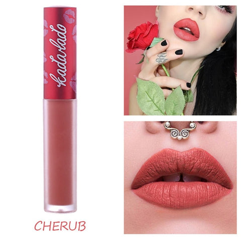 KADALADO Brand Make Up Waterproof Nude Lipstick Long Lasting Liquid Matte Lipstick Pen Lip Gloss Cosmetics Lipgloss Lip Makeup