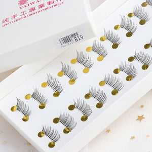 10 Pairs Beauty Makeup Mini Half Corner Black False Eyelashes Natural Fake Eye Lashes Makeup Tools