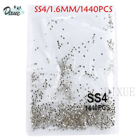 High light AAA rhinestone crystal AB clear SS3-SS40(1.3mm-8.4mm) Non Hotfix flatback Rhinestones for Nails 3D nail art  gems045