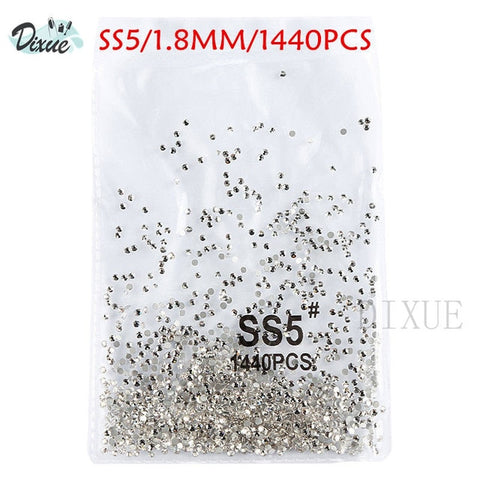 High light AAA rhinestone crystal AB clear SS3-SS40(1.3mm-8.4mm) Non Hotfix flatback Rhinestones for Nails 3D nail art  gems045