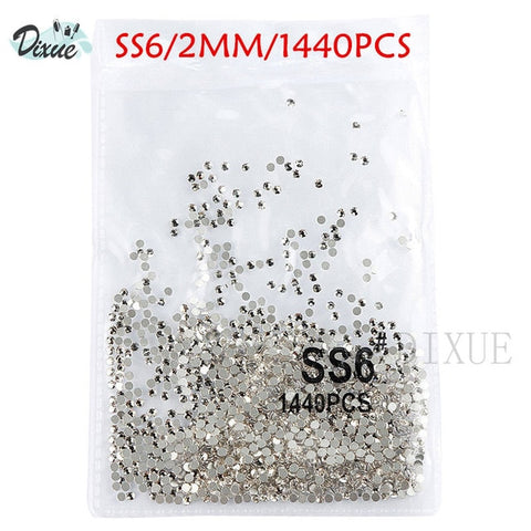 High light AAA rhinestone crystal AB clear SS3-SS40(1.3mm-8.4mm) Non Hotfix flatback Rhinestones for Nails 3D nail art  gems045