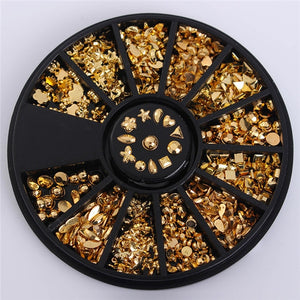 Mixed Color Chameleon Stone Nail Rhinestone Small Irregular Beads Manicure 3D Nail Art Decoration In Wheel Accessories