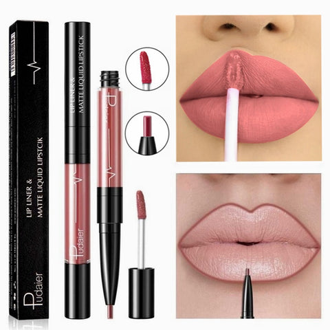 16 Color Liquid Lipstick Matte Red Lip Long Lasting Waterproof Make Up Mate Lip Stick Nude Pink Lips Liner Pencil Gloss Makeup