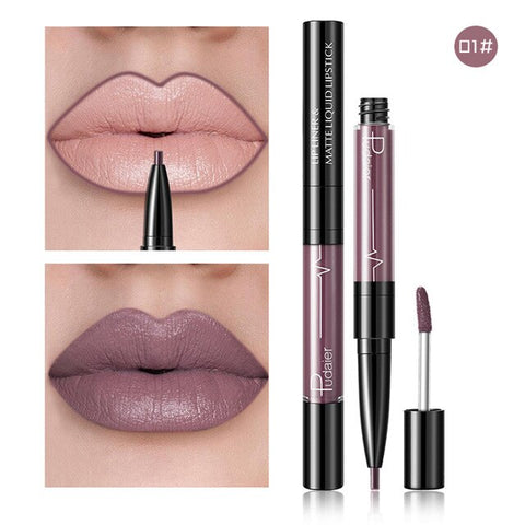 16 Color Liquid Lipstick Matte Red Lip Long Lasting Waterproof Make Up Mate Lip Stick Nude Pink Lips Liner Pencil Gloss Makeup