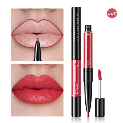 16 Color Liquid Lipstick Matte Red Lip Long Lasting Waterproof Make Up Mate Lip Stick Nude Pink Lips Liner Pencil Gloss Makeup