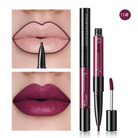 16 Color Liquid Lipstick Matte Red Lip Long Lasting Waterproof Make Up Mate Lip Stick Nude Pink Lips Liner Pencil Gloss Makeup