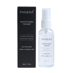 PHOERA 50ML Matte Face Primer Makeup Transparent Oil Control Natural Long Lasting Make Up Moisturizing Spray maquillaje TSLM1