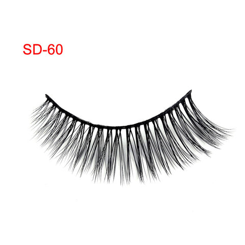 3 Pairs Natural False Eyelashes Beauty Make up Thick Cross Voluminous Messy Style Eye Lashes Extension Women Fashion Makeup Tool