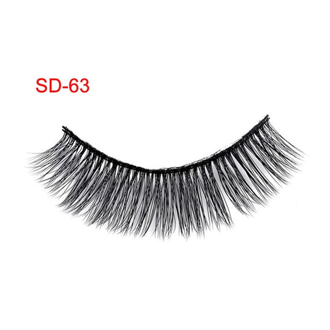 3 Pairs Natural False Eyelashes Beauty Make up Thick Cross Voluminous Messy Style Eye Lashes Extension Women Fashion Makeup Tool