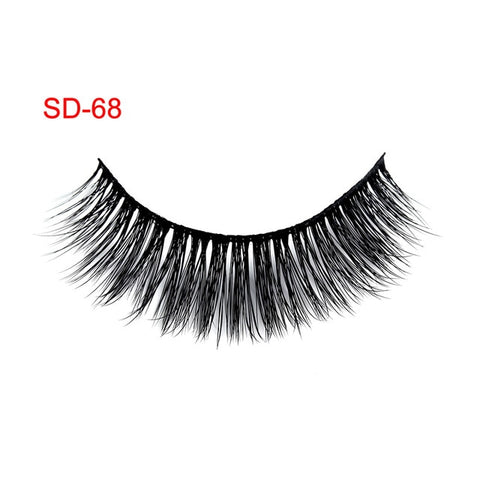 3 Pairs Natural False Eyelashes Beauty Make up Thick Cross Voluminous Messy Style Eye Lashes Extension Women Fashion Makeup Tool