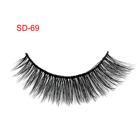 3 Pairs Natural False Eyelashes Beauty Make up Thick Cross Voluminous Messy Style Eye Lashes Extension Women Fashion Makeup Tool