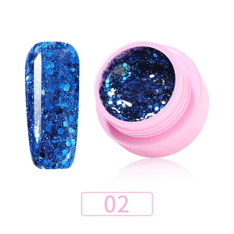 ROHWXY 1 Box Nail Gel Polish Manicure 100 Colors UV Gel Lacquer For Nail Art Design Glitter Effect Gel Varnish Top And Base Coat