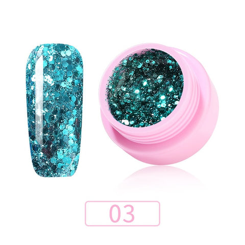 ROHWXY 1 Box Nail Gel Polish Manicure 100 Colors UV Gel Lacquer For Nail Art Design Glitter Effect Gel Varnish Top And Base Coat