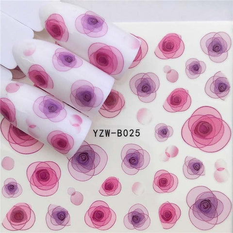 30 Designs Nail Stickers on Bowknot Nails  Dandelion Flower Stickers for Nails Art Decor Nail Art Water Transfer Stickers Decals